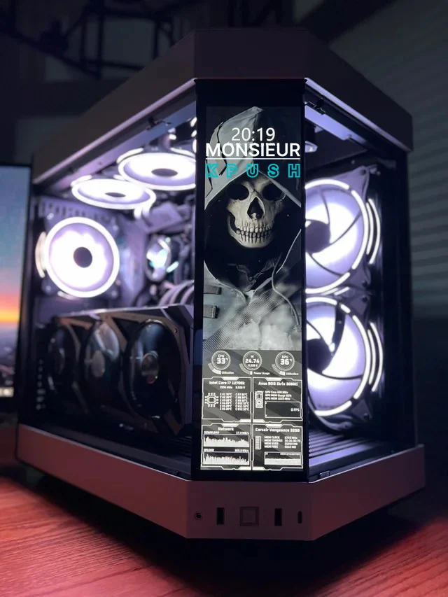 PC watercooling noir