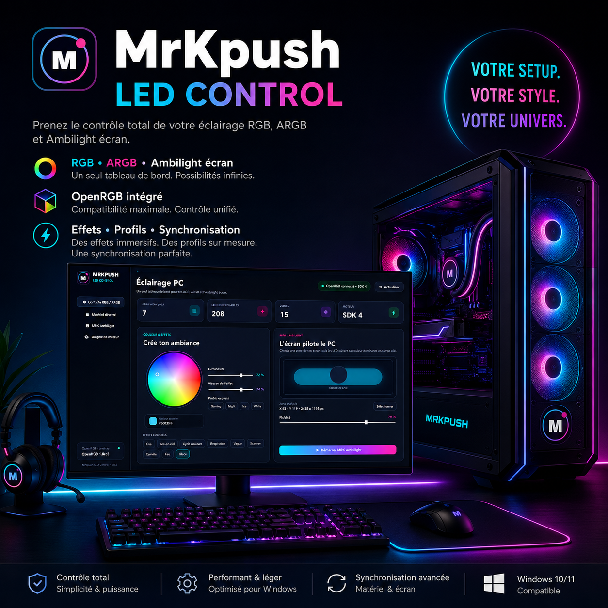 MrKpush LED Control